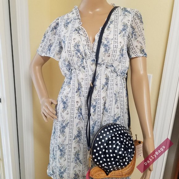 KATE SPADE SNAIL ENCHANTED BLUE CROSSBODY BAG - Picture 12 of 13